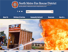 Tablet Screenshot of northmetrofire.org